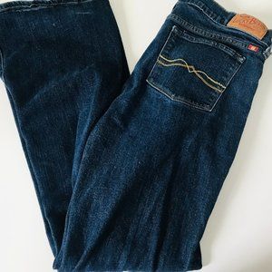 Lucky Brand Jeans, Women's Jeans, Flare Leg, Sz 29, Mid Rise, Dark Denim, Cotton
